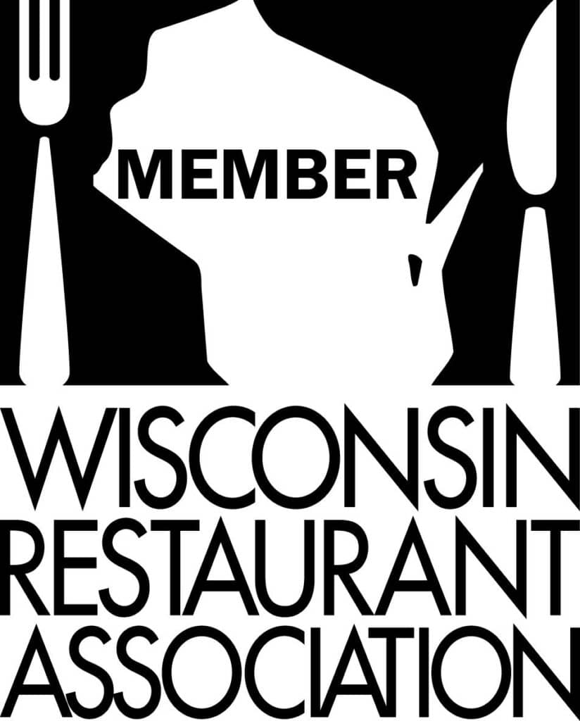 Wisconsin Restaurant Association Logo showing participation in Wisconsin's Restaurant Industry certification program